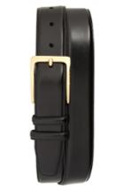 Men's Johnston & Murphy Basic Smooth Leather Belt - Black
