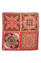Women's Etro Double Print Silk Square Scarf, Size - Red