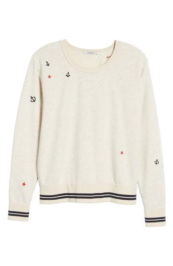 Women's Scotch & Soda Nautical Sweatshirt - Ivory