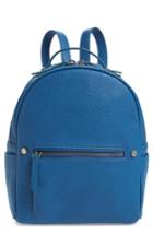 Mali + Lili Hannah Faux Leather Backpack - Blue