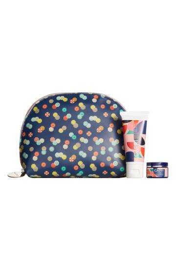Dan300 Hand Cream, Lip Salve & Cosmetics Bag Set, Size - Blue
