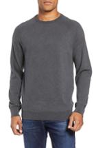 Men's French Connection Regular Fit Stretch Cotton Crewneck Sweater - Grey