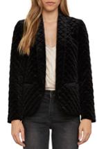 Women's Willow & Clay Quilted Blazer, Size - Black