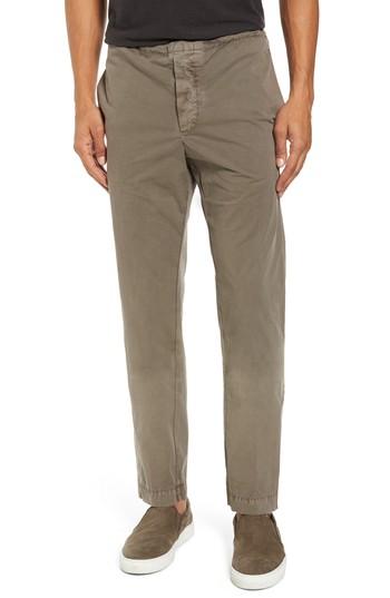 Men's James Perse Slim Stretch Poplin Drawcord Pants (xs) - Grey