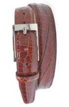 Men's Martin Dingman 'joseph' Genuine American Alligator Leather Belt - Chestnut