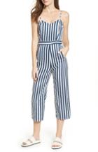 Women's Mother The Cut It Out Stripe Jumpsuit - White