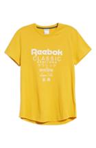 Men's Reebok Longline Unisex T-shirt, Size - Yellow