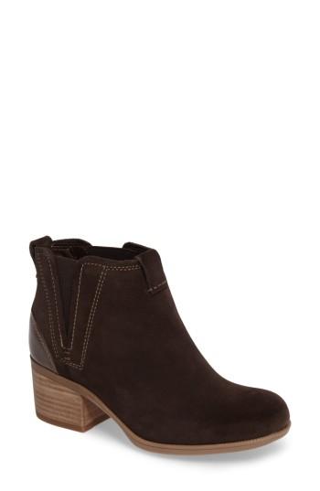 Women's Clarks Maypearl Daisy Bootie M - Brown