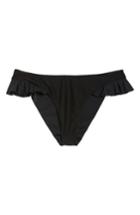 Women's Leith Nikki Ruffle Bikini Bottoms, Size - Black