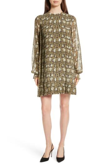 Women's Robert Rodriguez Floral Print Silk Chiffon Dress