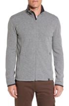 Men's Prana 'barclay' Full Zip Rib Knit Sweater - Grey