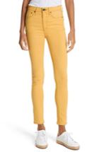 Women's Rag & Bone/jean High Waist Ankle Skinny Jeans - Yellow