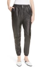 Women's 3.1 Phillip Lim Leather Track Pants - Black