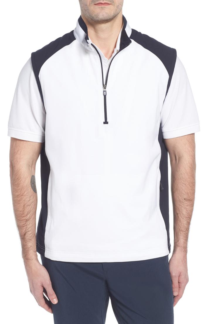Men's Cutter & Buck Weathertec Summit Vest, Size - White