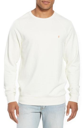 Men's Frame Slim Fit Raglan Crewneck Sweatshirt - Ivory
