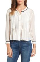 Women's Velvet By Graham & Spencer Pintuck Pleat Blouse - Ivory