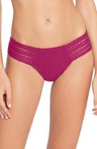 Women's Robin Piccone Perla Crochet Bikini Bottoms - Pink