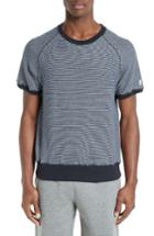 Men's Todd Snyder Short Sleeve Stripe Sweatshirt