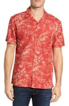 Men's Kahala Konohiki Trim Fit Print Sport Shirt - Red