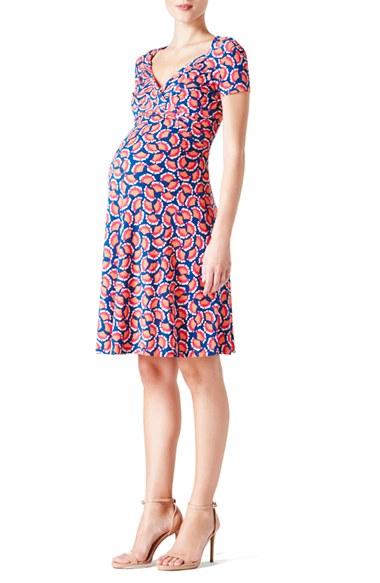 Women's Leota 'sweetheart' Maternity Dress - Orange