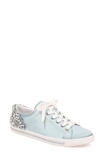Women's Badgley Mischka Shirley Crystal Embellished Sneaker M - Blue