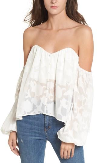 Women's 4si3nna Burnout Off The Shoulder Top