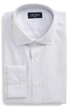 Men's The Tie Bar Trim Fit Check Dress Shirt - 34/35 - Purple