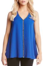 Women's Karen Kane Sparkle Swing Top - Blue