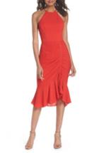 Women's Cooper St Ti Amo Ruched Halter Dress - Red