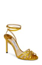 Women's Jimmy Choo Mimi Ankle Strap Sandal Us / 37eu - Yellow