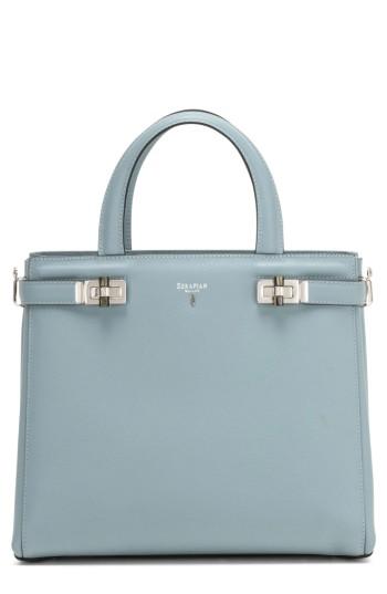 Serapian Milano Small Meline Evolution Leather Bag - Blue