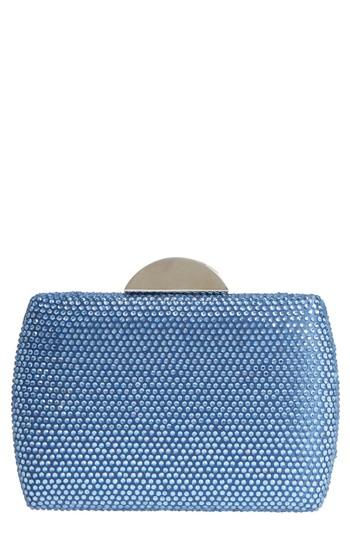 Nina Pacey Crystal Minaudiere - Blue