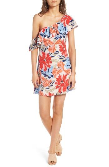 Women's Astr The Label Marisol One-shoulder Minidress - Red