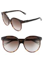 Women's Chloe 59mm Round Sunglasses - Black/ Havana