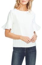 Women's Vince Camuto Stripe Ruffle Sleeve Top - Ivory