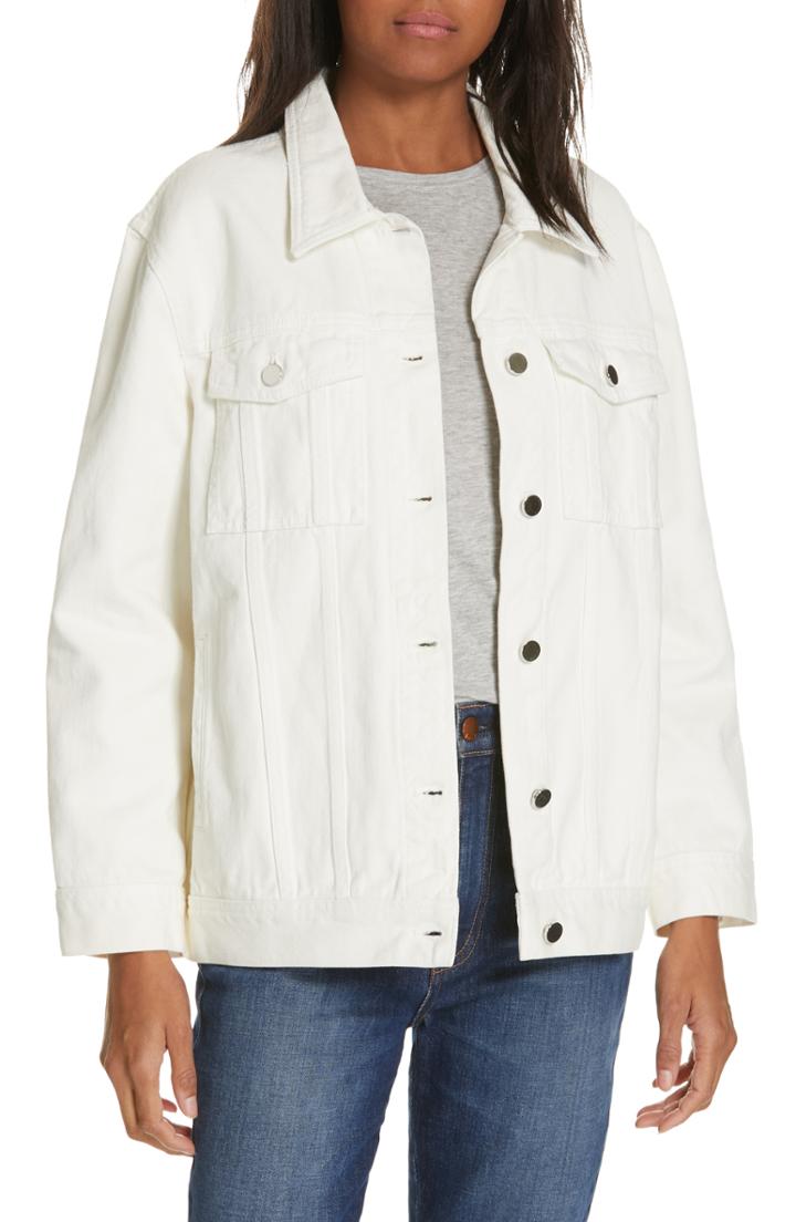 Women's Ba & Sh Tuxla Denim Jacket - Ivory