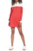 Women's Puma Quarter-zip Colorblock Dress - Red