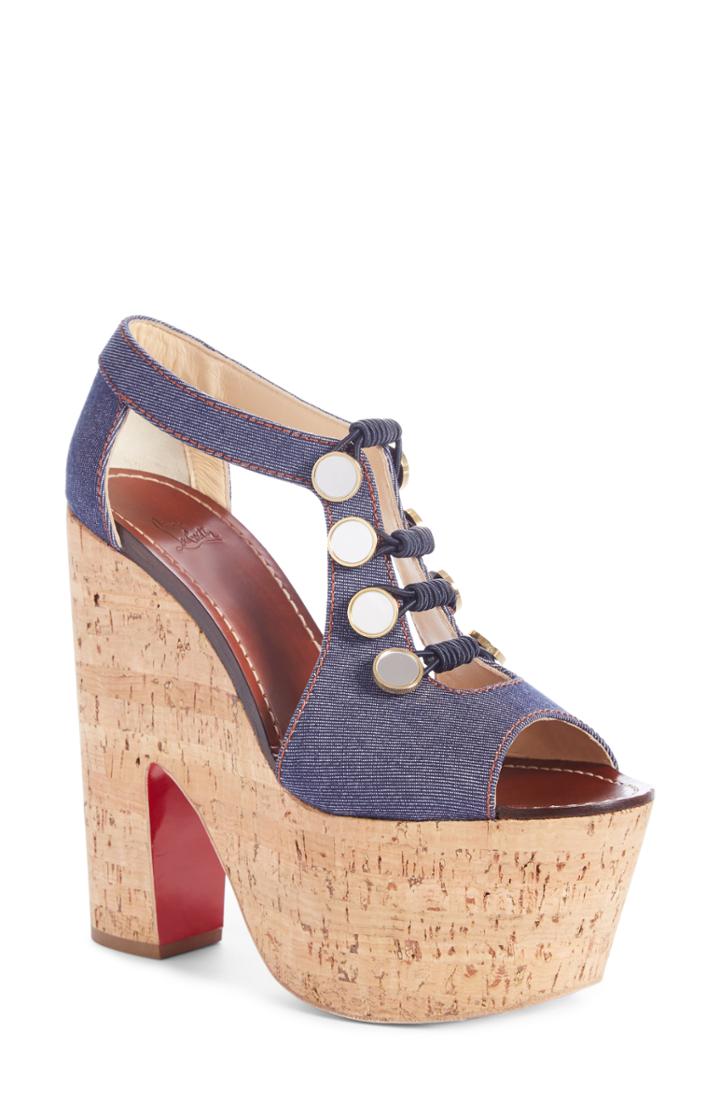 Women's Christian Louboutin Ordonanette Platform Sandal