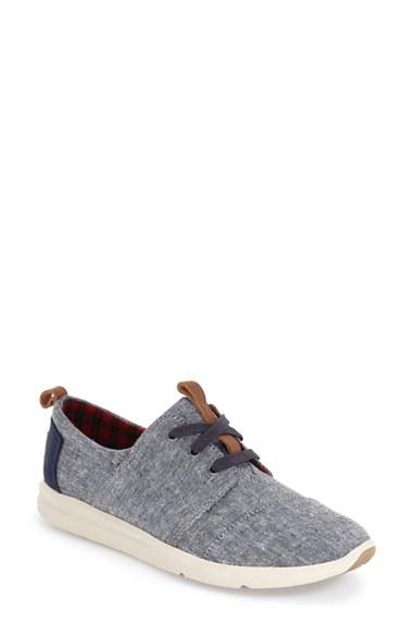 Women's Toms 'del Rey' Sneaker .5 M - Blue
