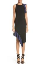 Women's Jonathan Simkhai Ruffle Asymmetrical Dress - Black