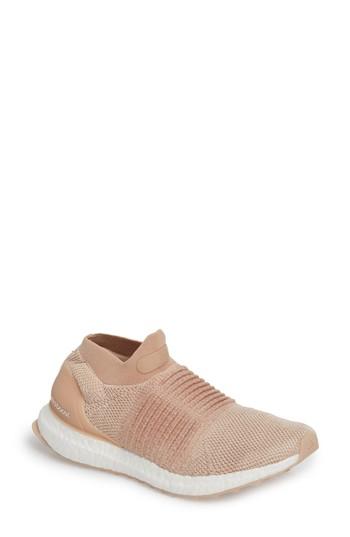 Women's Adidas Ultraboost Laceless Running Shoe M - Pink
