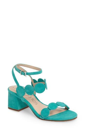 Women's Sole Society Shea Block Heel Sandal M - Green