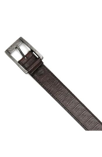 Men's Boconi Burnished Calfskin Leather Belt - Chestnut