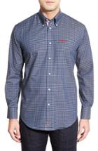 Men's Thomas Dean 'ole Miss Rebels' Fit Long Sleeve Gingham Sport Shirt
