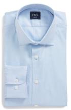Men's John W. Nordstrom Trim Fit Dot Dress Shirt - Blue