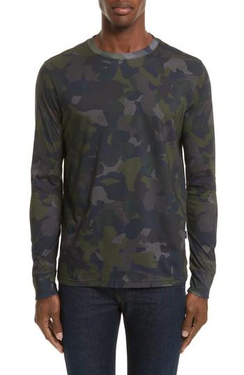 Men's Ps Paul Smith Camo Long Sleeve T-shirt - Blue