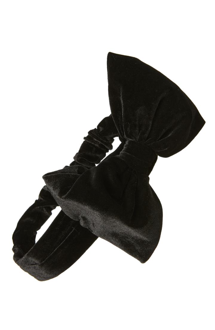 Women's Sole Society Velvet Bow Headband -