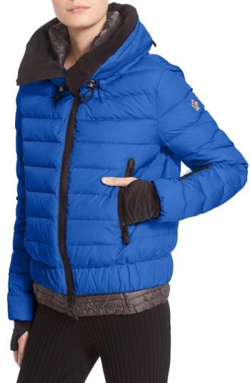 Women's Moncler 'vonne' Nylon Down Puffer Jacket - Blue