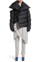 Women's Marques'almeida Asymmetrical Down Puffer Coat With Safety Pin Closure