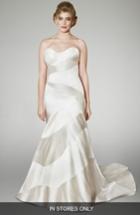 Women's Matthew Christopher Blake Strapless Silk Trumpet Gown, Size In Store Only - White